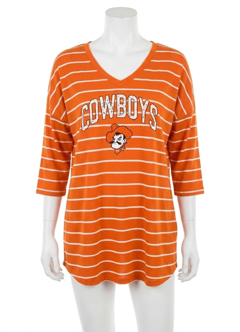 NEW GAMEDAY COUTURE oklahoma state university fall in line tunic in orange